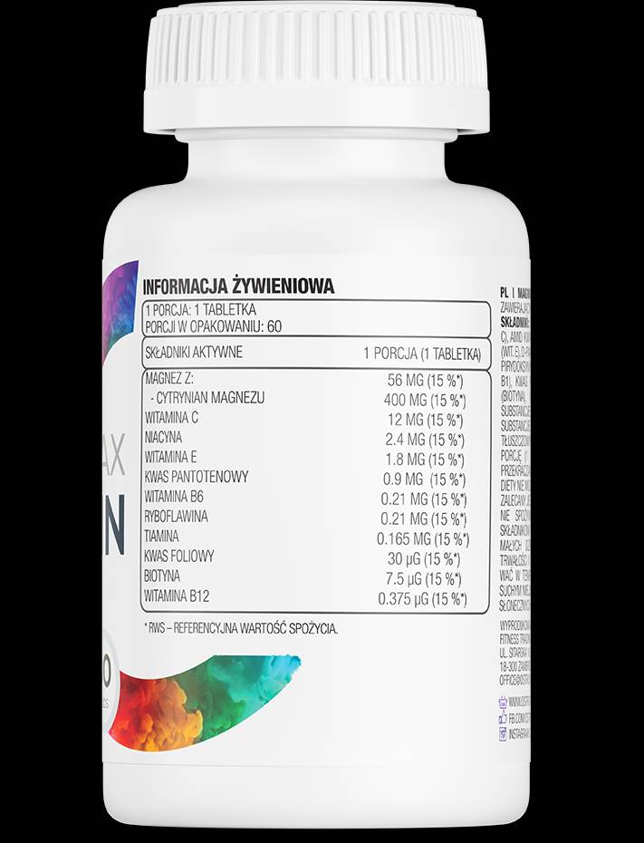 Magnez MAX + Vitamina 60 Tablete