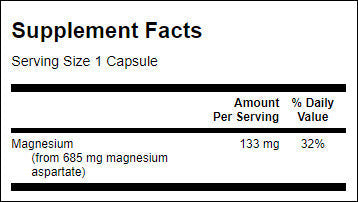 Aspartat de magneziu 685 mg - 90 capsule
