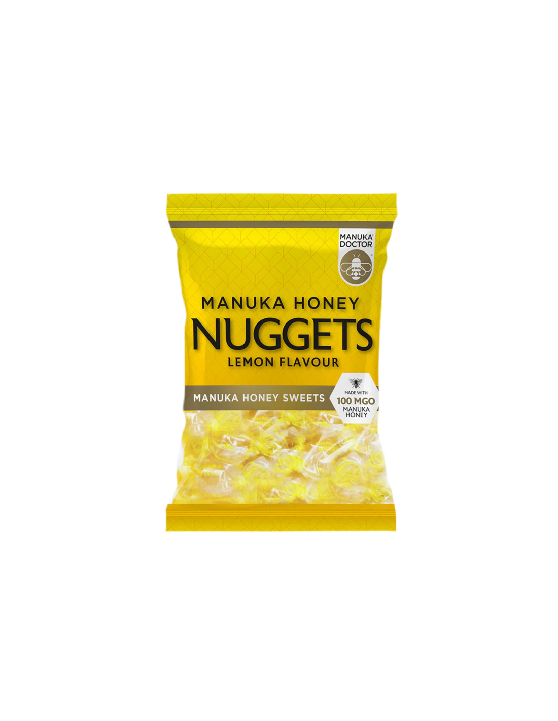 Nuggets cu miere de Manuka aromă de lămâie făcute cu 100 MGO miere de Manuka, 120 g
