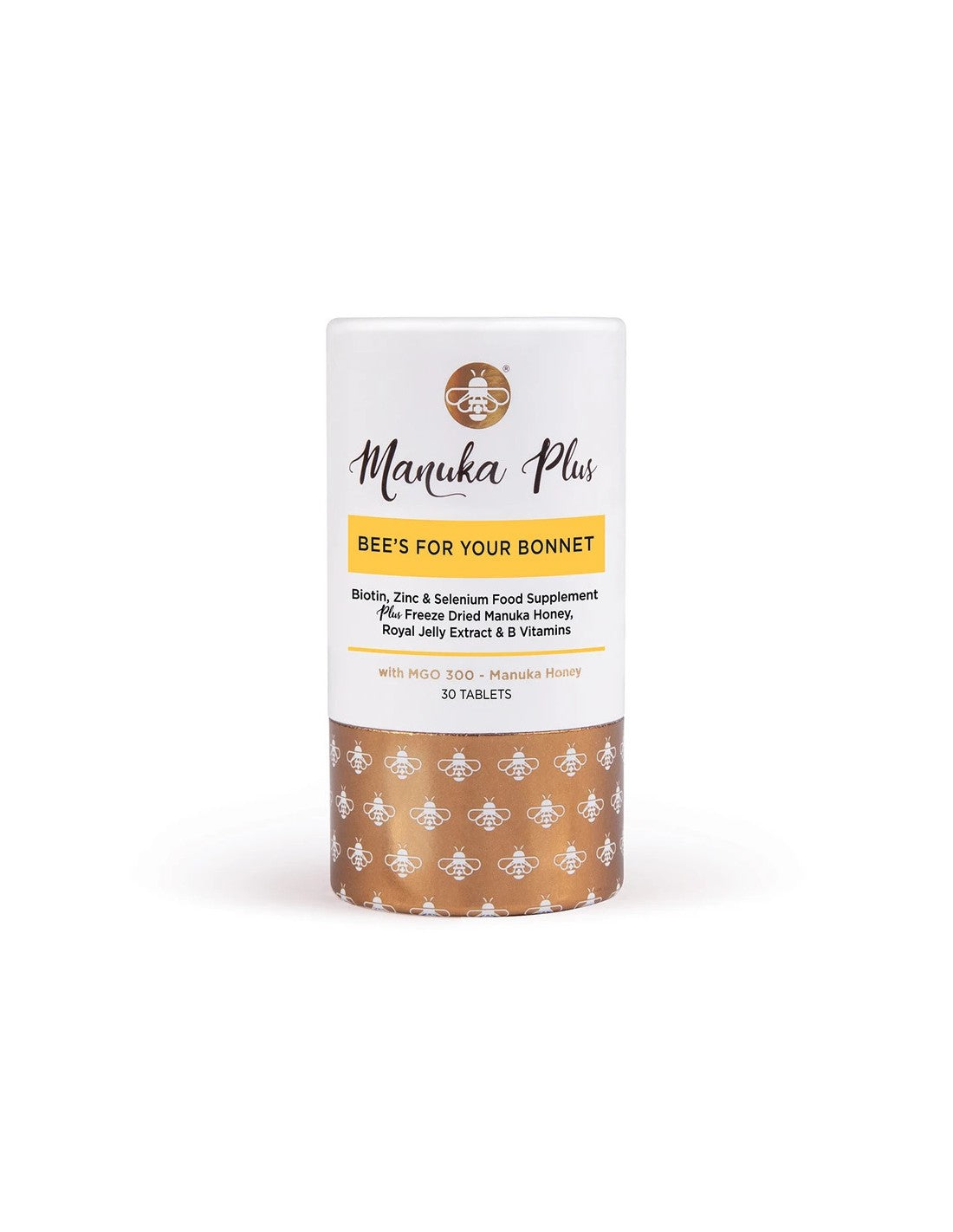 Manuka Plus® Bee`s For Your Bonnet/ Formula pentru păr, piele și unghii cu miere de la Manuka MGO 300 x 30 tablete