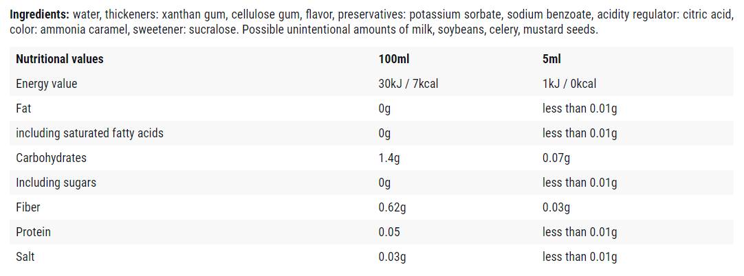Sirop de artar / 0 calorii - 500 ml