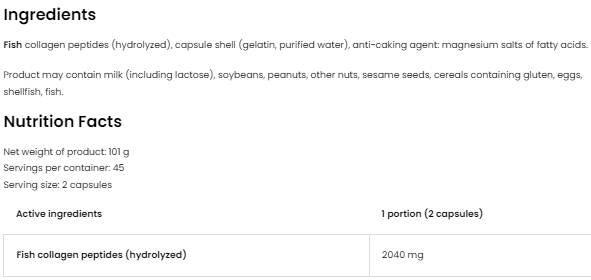 Marine Collagen 2040 90 capsule