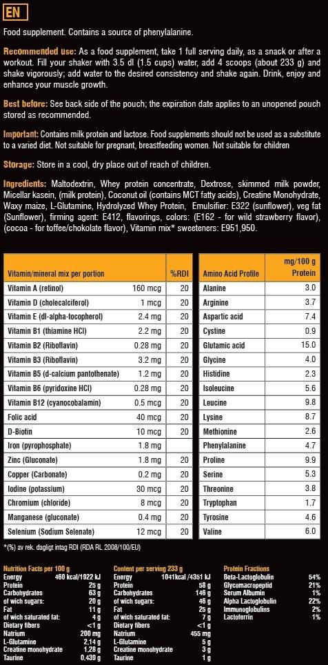 Massive Mass Gainer - 3500 de grame