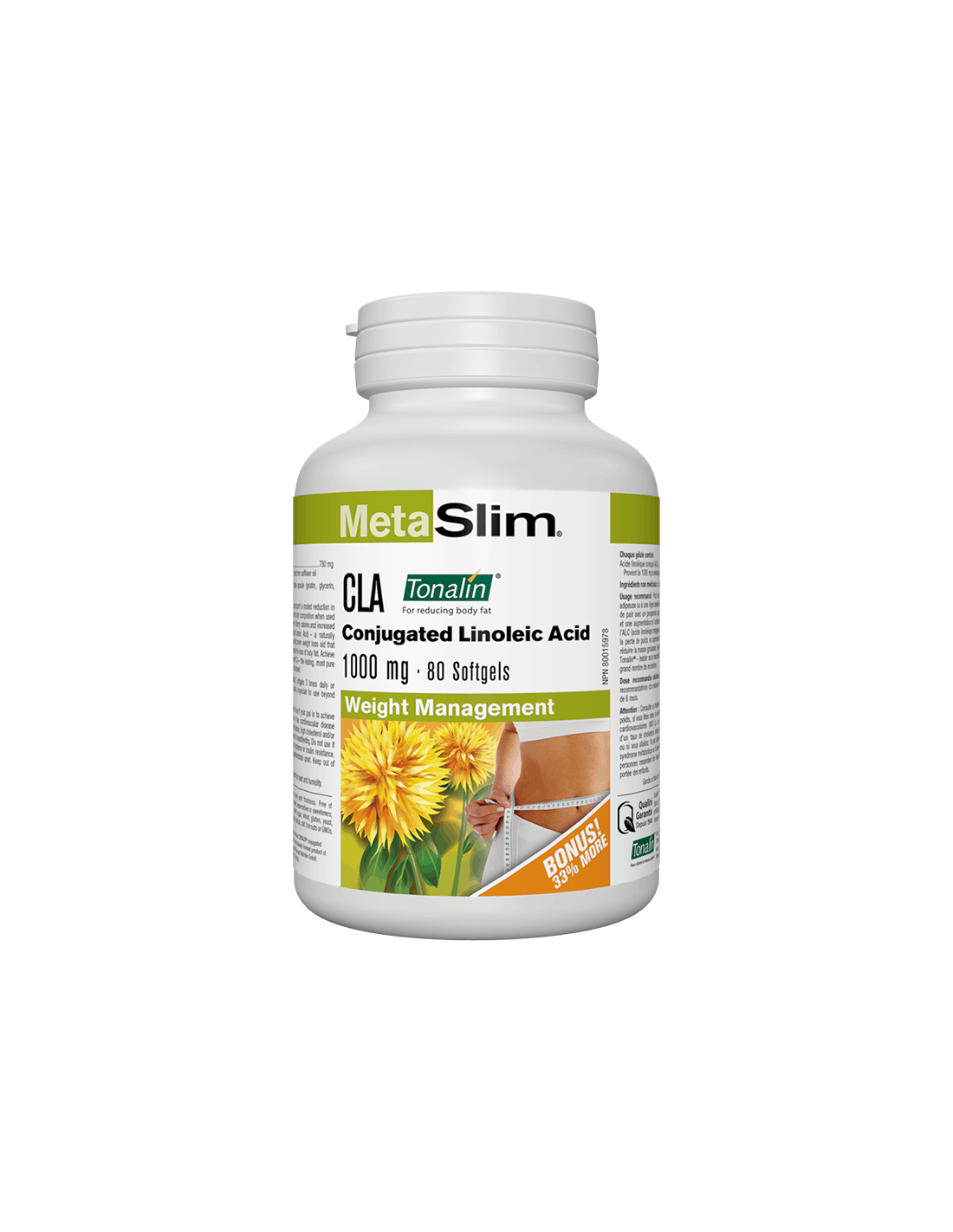 MetaSlim® CLA (acid linoleic conjugat) Tonalin® 1000 mg x 80 capsule moi