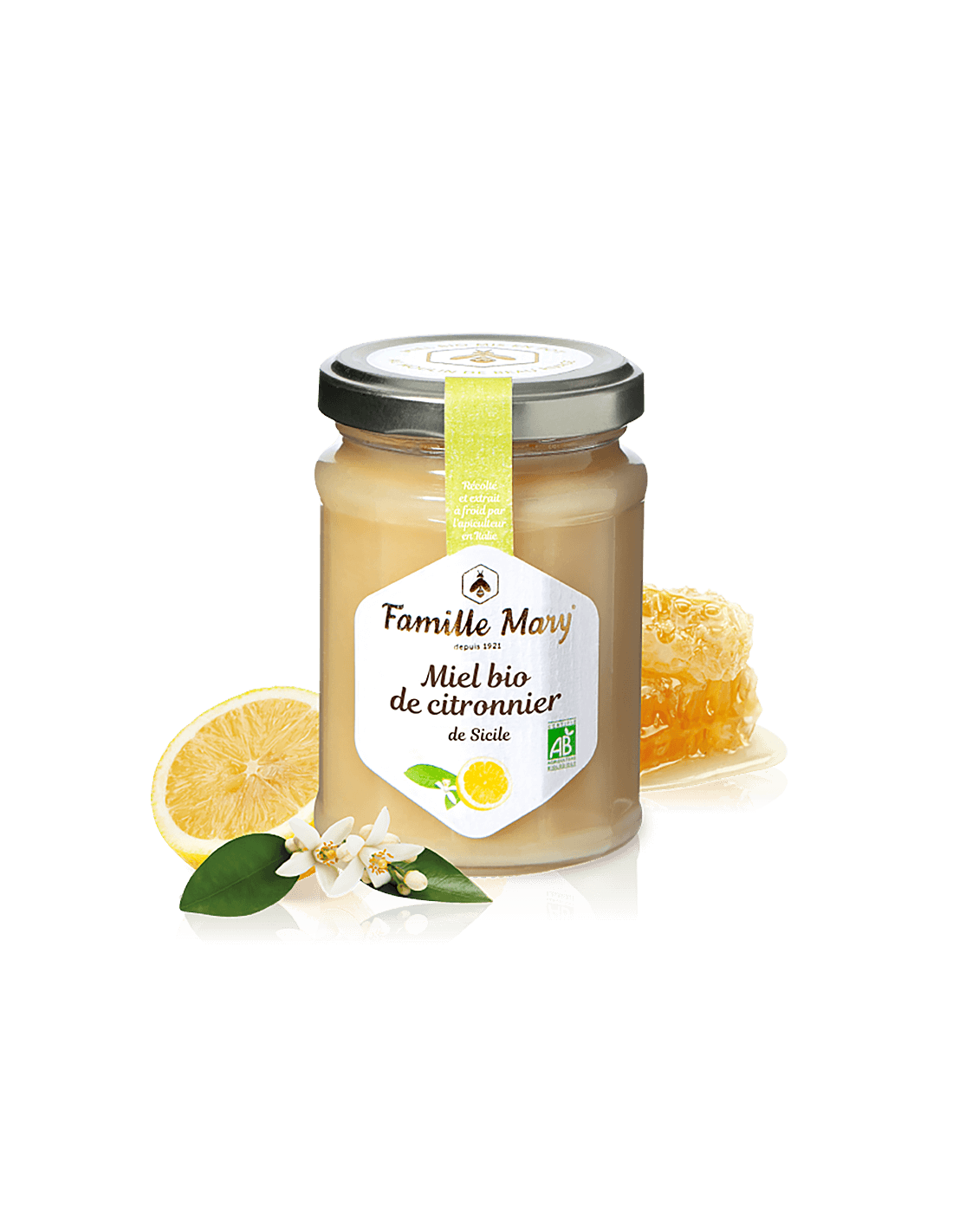 Miere de lamaie organica - Miel bio de citronnier de Sicile, 230 g