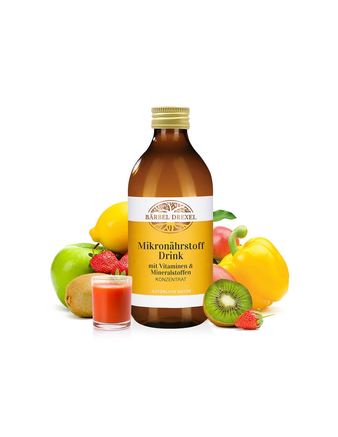 Mikronährstoff Drink mit Vitaminen & Mineralstoffen / Vitamine lichide, minerale și oligoelemente, 300 ml Bärbel Drexel