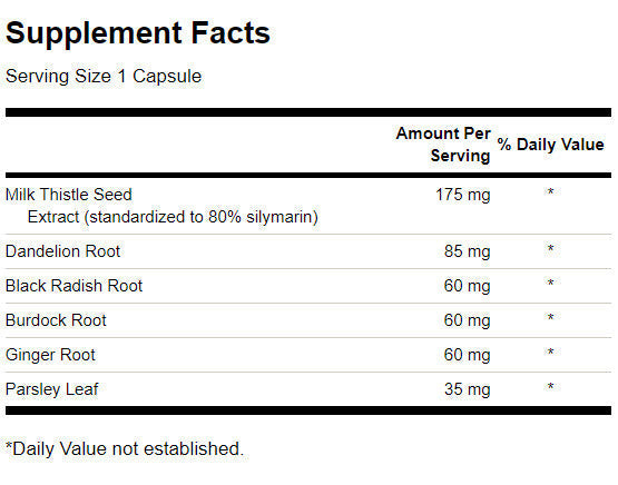 Combinație de ciulin de lapte 475 mg - 60 capsule
