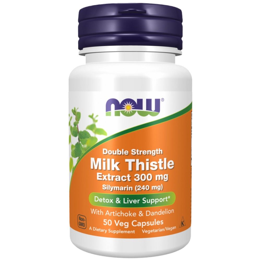 Ciulin de lapte - Extract de silimarină | Dubla putere cu anghinare si papadie - 50 capsule