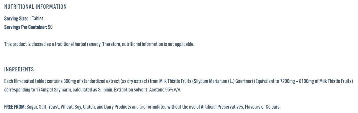 Milk Thistle Vitality - 90 de tablete