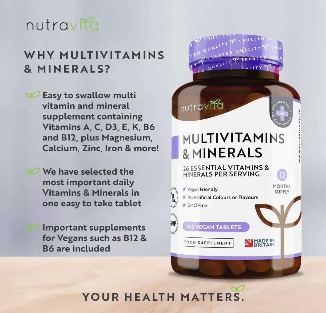 Multivitamine - 26 Ingrediente Esentiale /365 tablete, 365 zile/ Nutravita