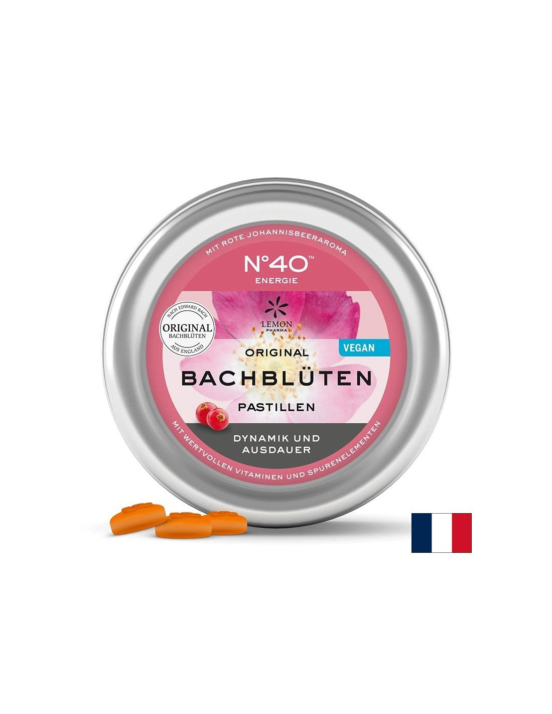 Pastile Dr. Bach - N°40 Energy, 50 g (~ 40 bucati) Lemon Pharma