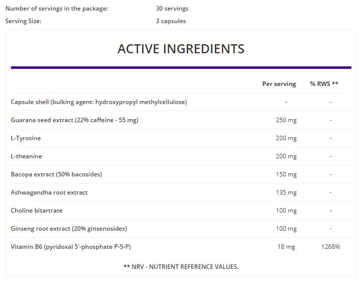 Braintus Focus / Gamer Series 90 capsule