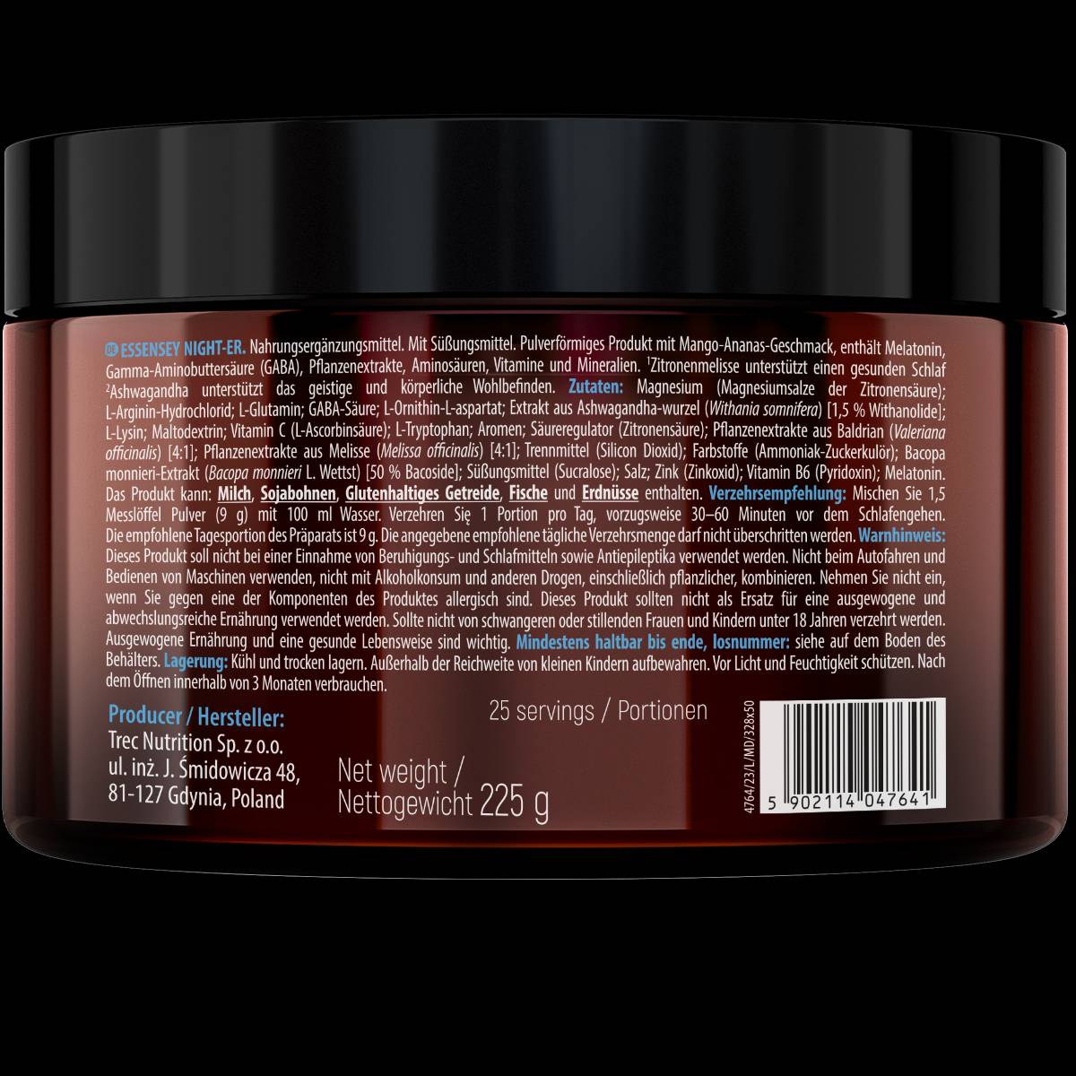 NIGHT-ER | Sleep & Mood cu 15 ingrediente - 225 grame