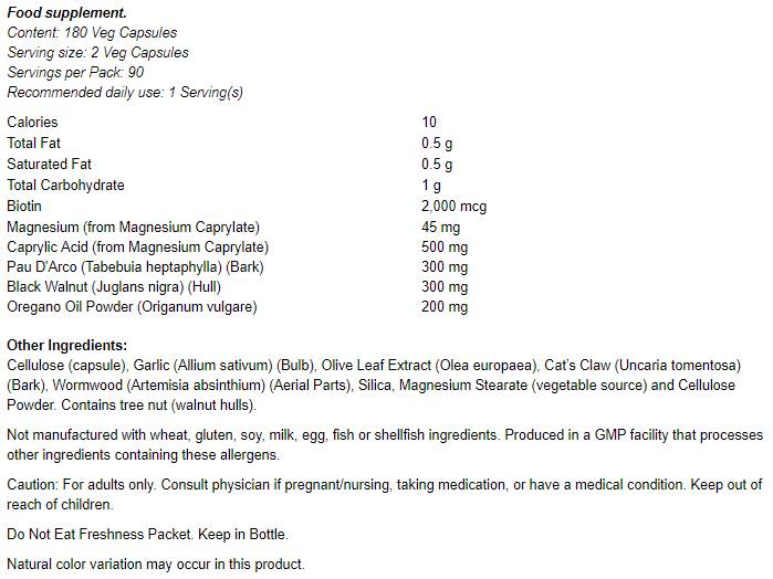 Suport Candida | Candida Clear - 180 capsule