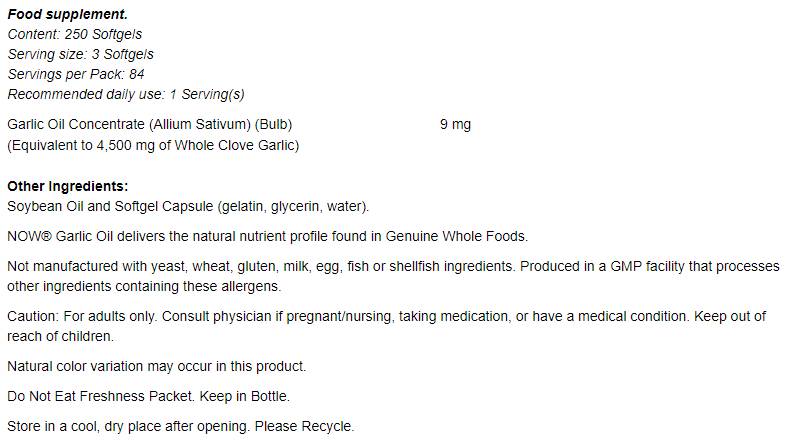 Ulei de usturoi 1500 mg - 100 capsule de gel