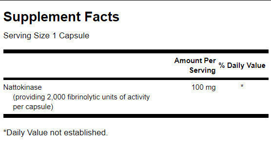 Nattokinase 2.000 unități fibrinolitice 100 mg - 30 capsule
