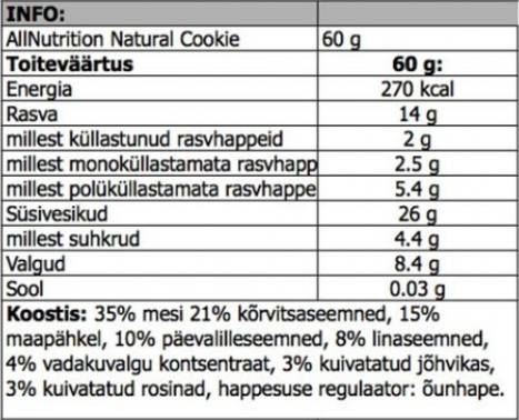 Biscuitul natural - 60 de grame