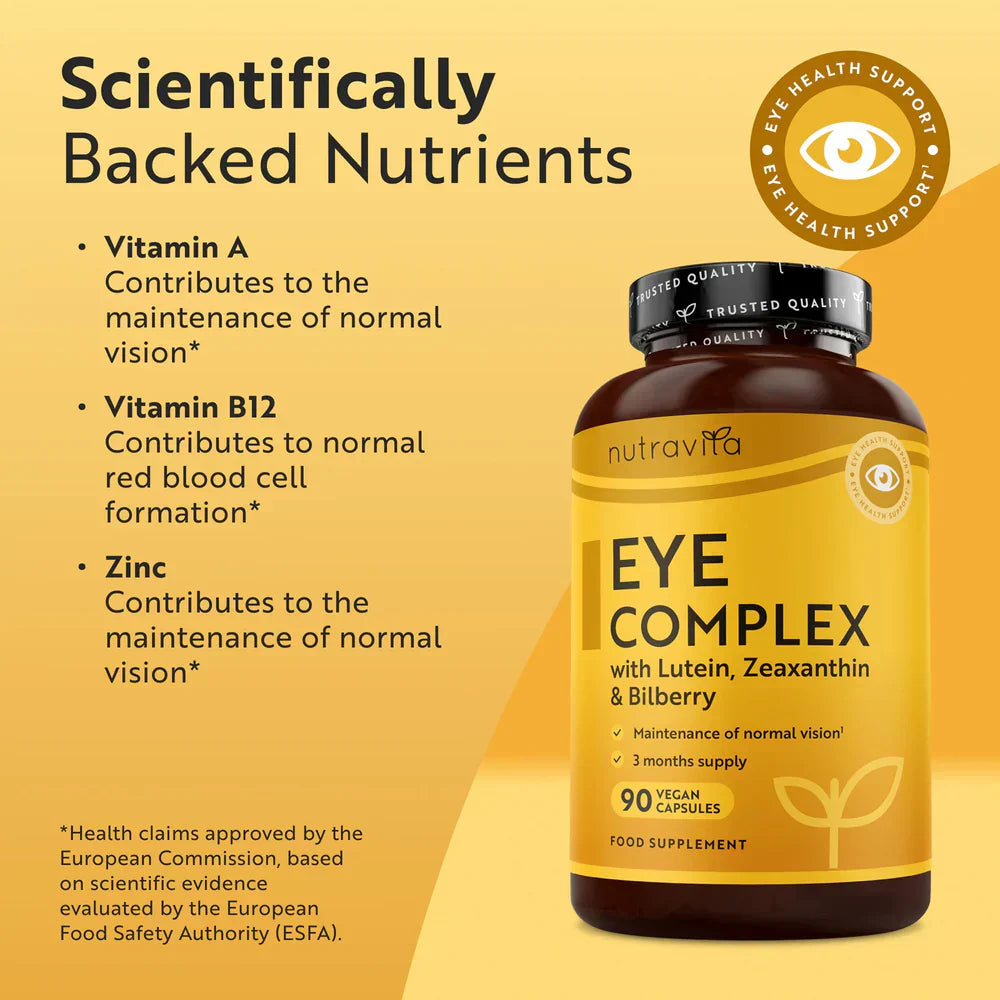 Vitamine pentru ochi /naturale/ - Natural Eye Complex 90 capsule vegane