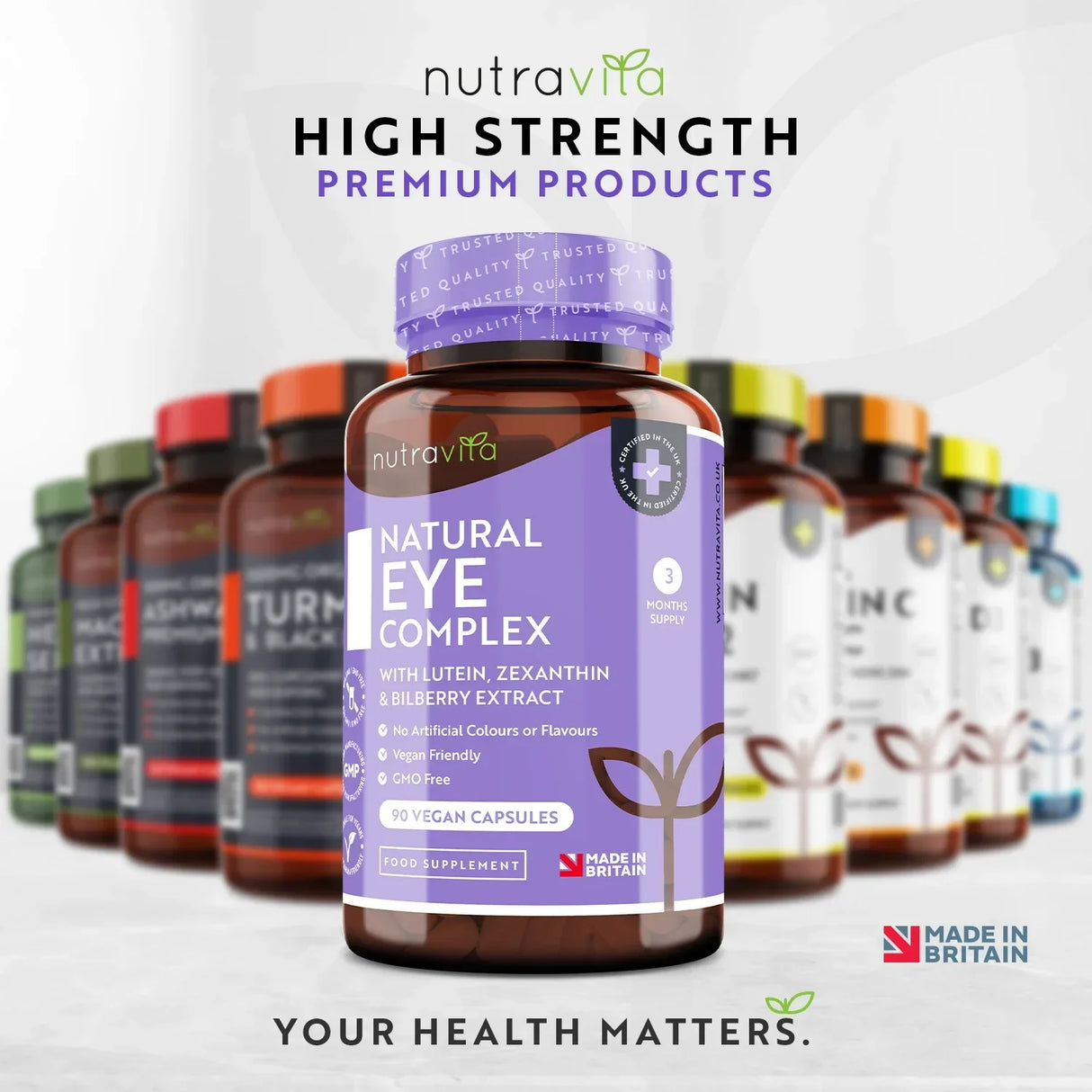 Vitamine pentru ochi /naturale/ - Natural Eye Complex 90 capsule vegane