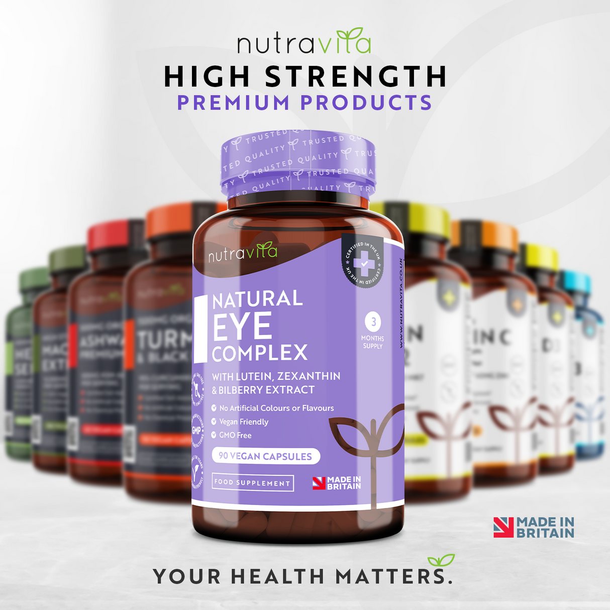 Vitamine pentru ochi /naturale/ - Natural Eye Complex 90 capsule vegane