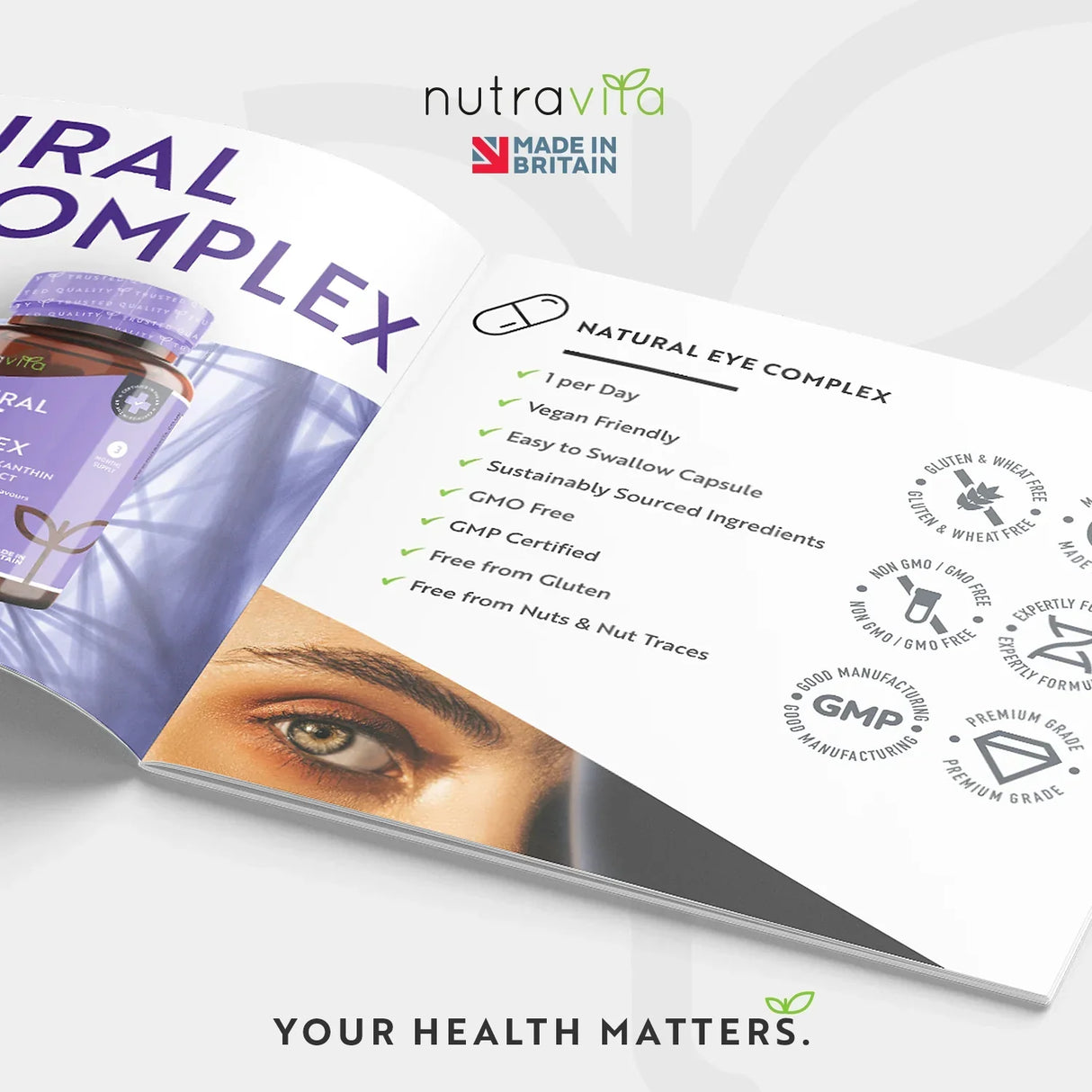 Vitamine pentru ochi /naturale/ - Natural Eye Complex 90 capsule vegane