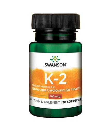 Vitamina K2 naturala 100 mcg - 30 capsule de gel