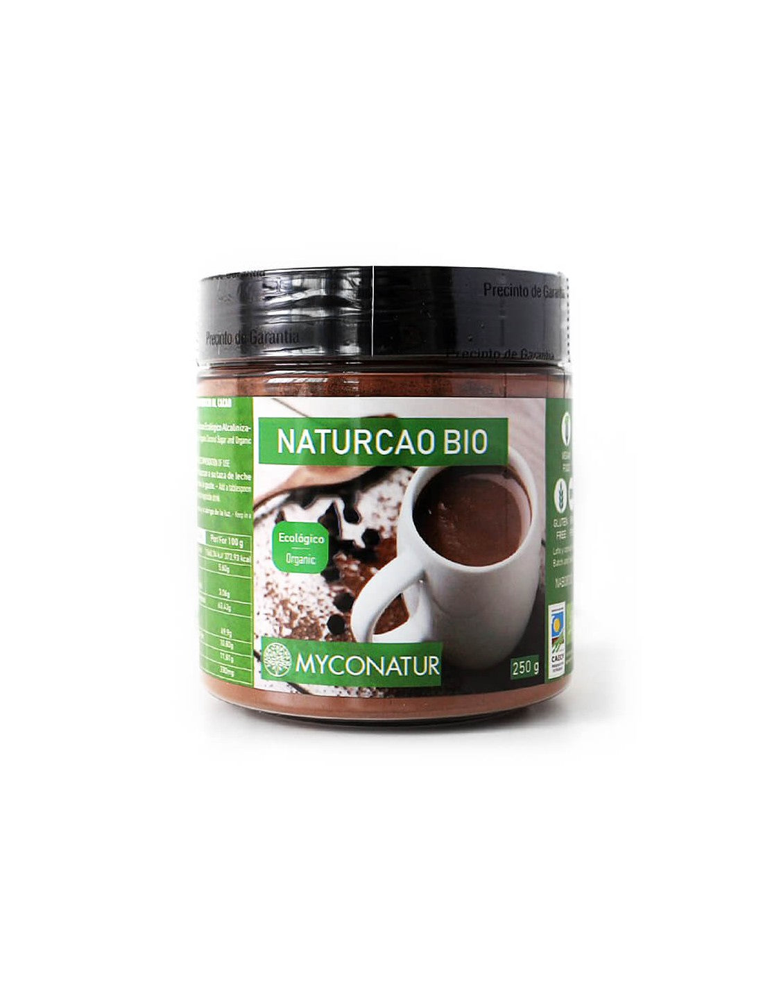 Cacao bio cu zahar de cocos - Naturcao, Bio, 250 g Myconatur
