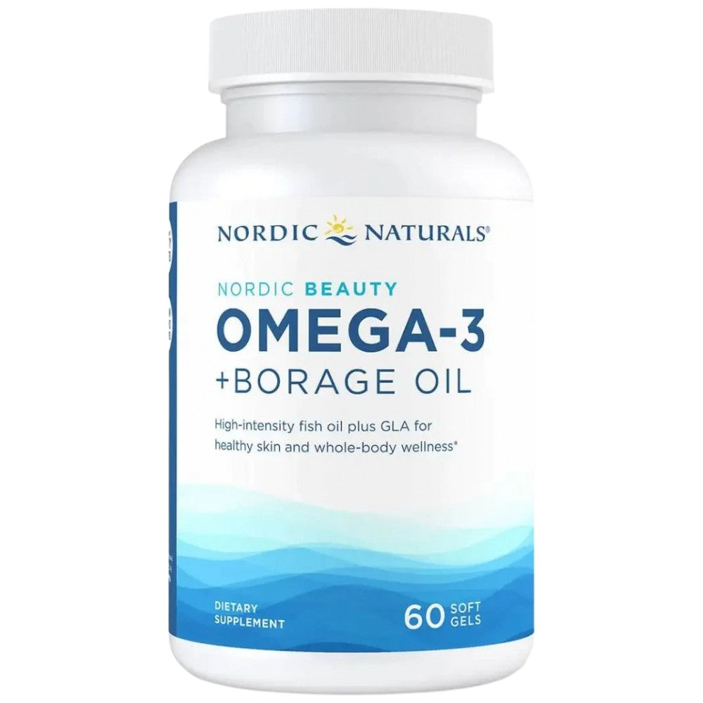 Nordic Beauty Omega-3 | Cu ulei de borage - 60 capsule de gel