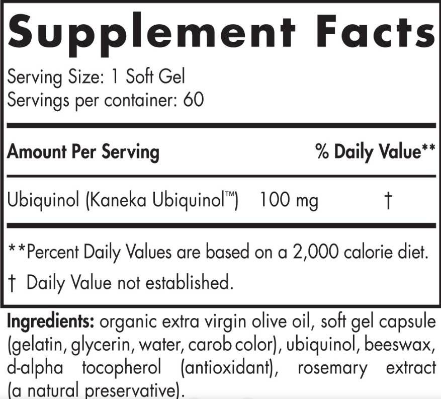 Nordic CoQ10 Ubiquinol 100 mg - 60 capsule de gel