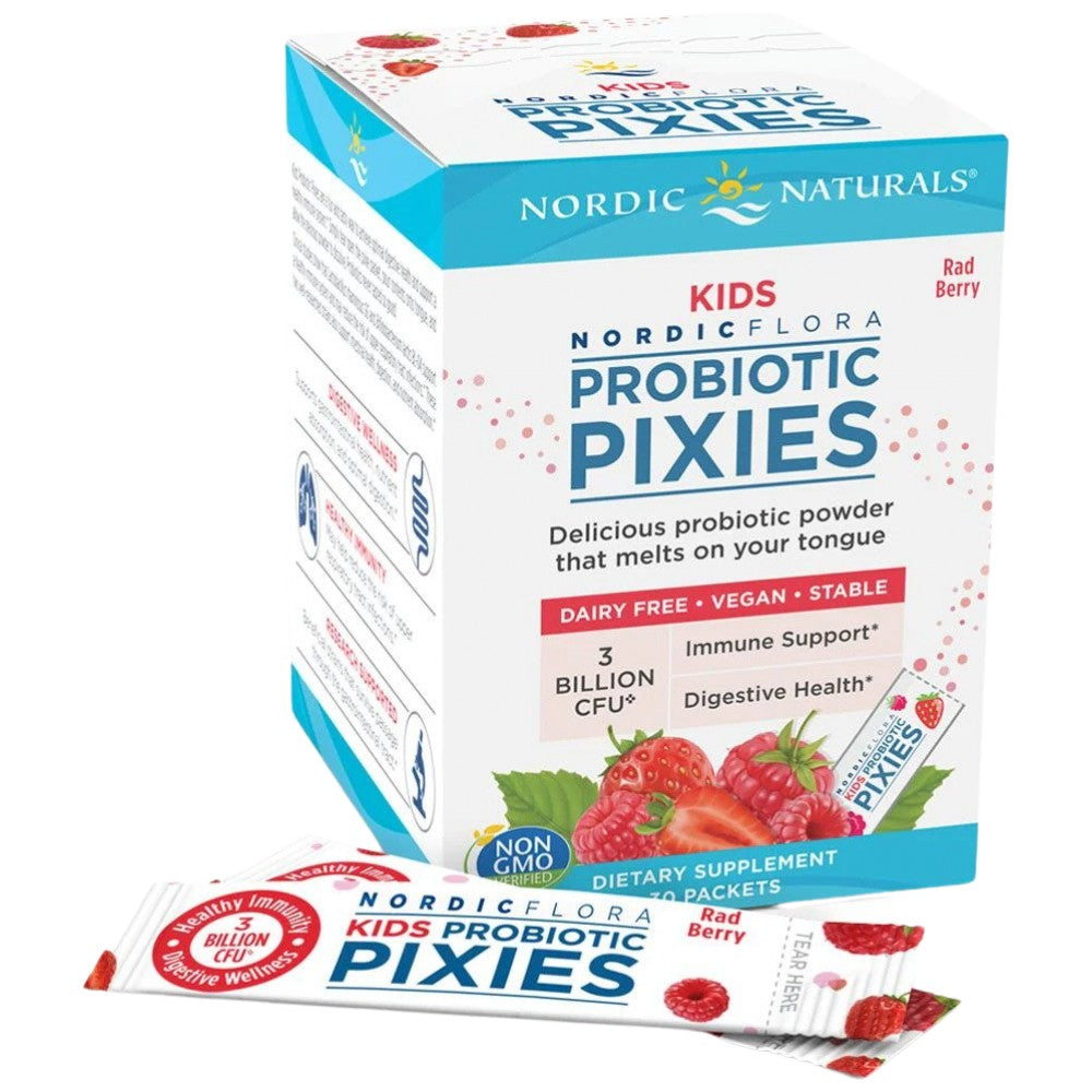 Nordic Flora Kids Probiotic Pixies | 3 miliarde de celule active - 30 pachete