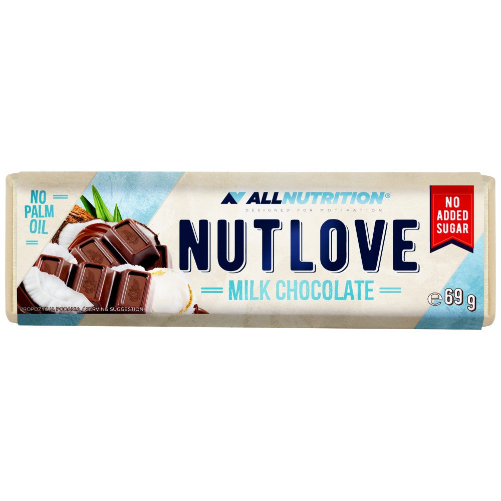 Ciocolata cu lapte NutLove | Fara zahar adaugat - 69 de grame