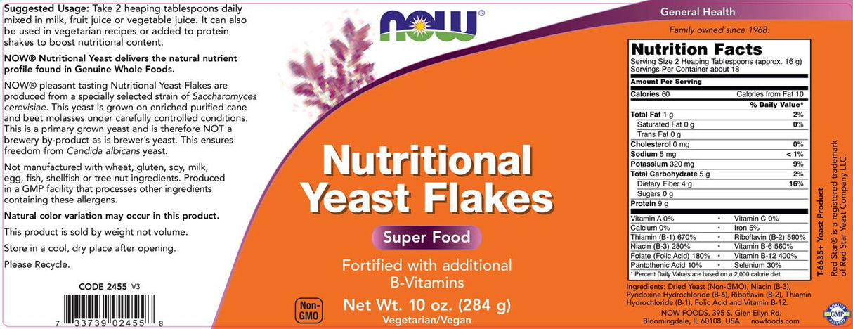 Fulgi de drojdie nutritive - 284 grame