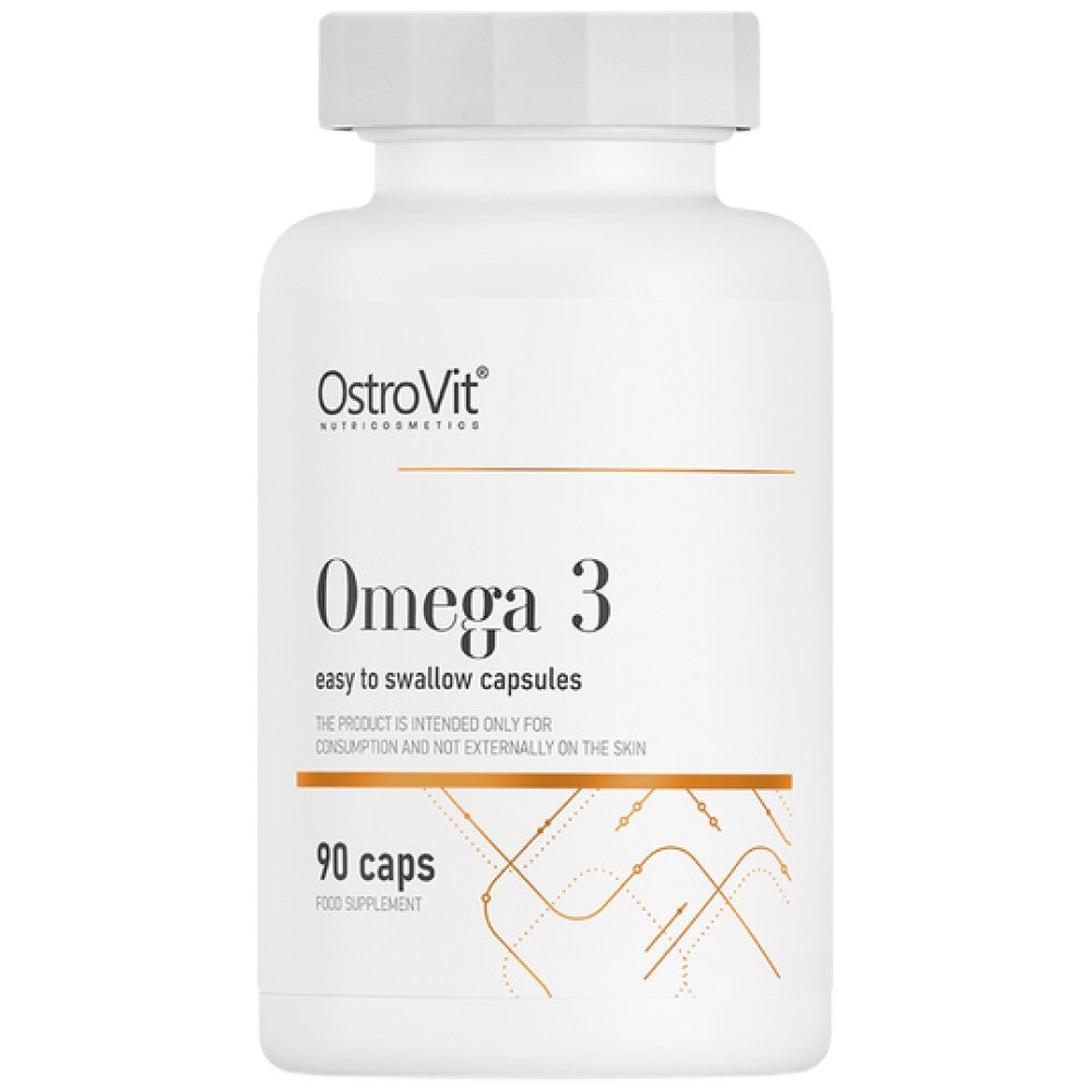 Omega 3 500 mg | Ușor de înghițit 90 de capsule de gel