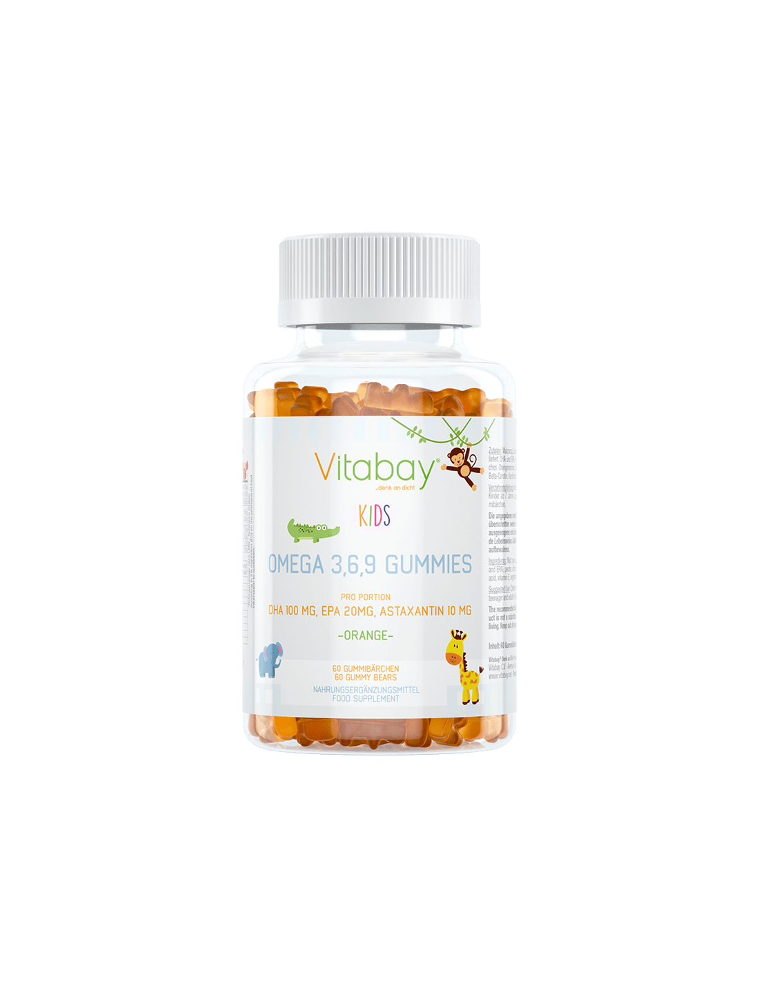 Omega 3-6-9 Gummies Kids / Omega 3-6-9 pentru copii, 60 tablete jeleu cu aromă de portocale