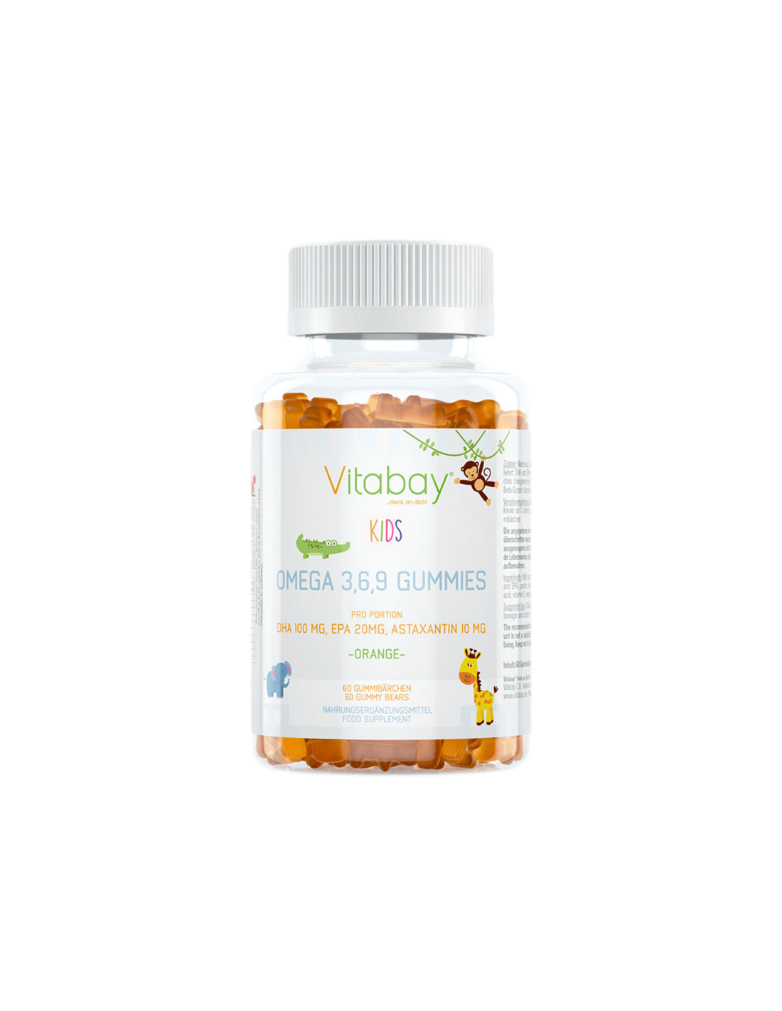 Omega 3-6-9 Gummies Kids / Omega 3-6-9 pentru copii, 60 tablete jeleu cu aromă de portocale