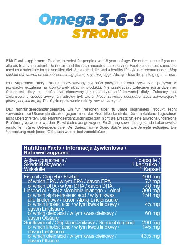 Omega 3-6-9 puternic - 90 capsule de gel