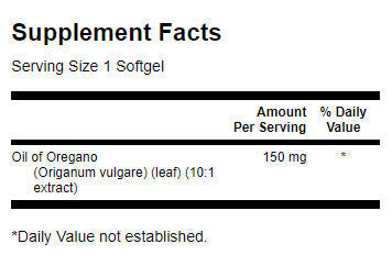 Ulei de oregano 150 mg - 120 capsule de gel