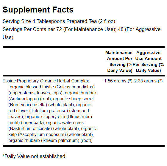 Ceai organic Essiac - 113 grame