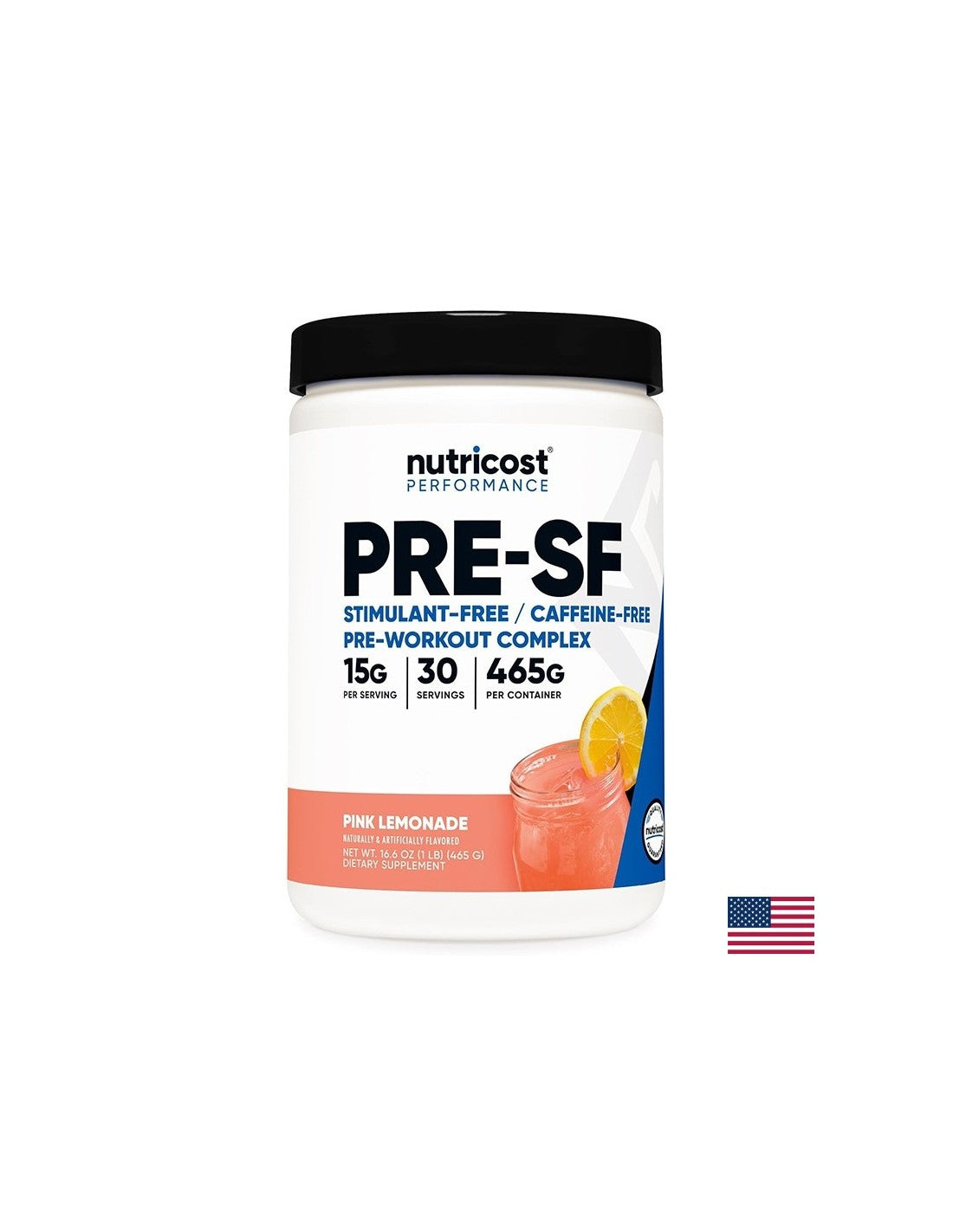 Complex pre-antrenament PRE-SF, 450 g pulbere, cu aromă de limonadă roz, 30 de doze
