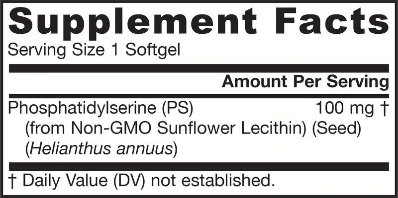 PS 100 / Fosfatidilserina - 60 capsule de gel