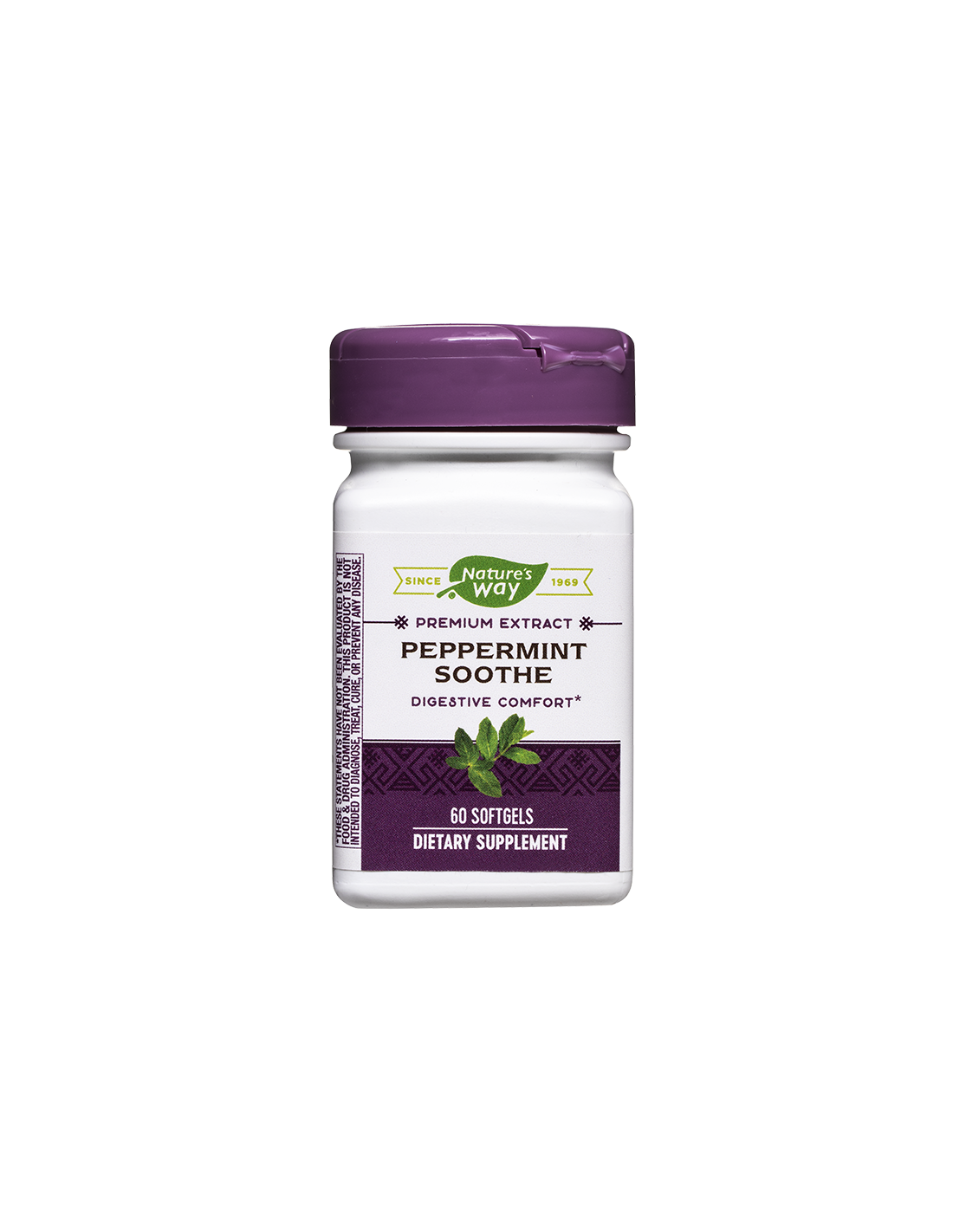 Peppermint Soothe - Amestec de plante pentru o digestie bună, 60 de capsule moi Nature's Way