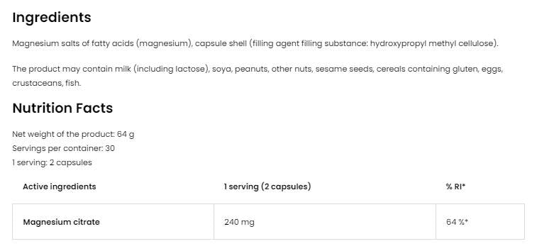 Pharma Citrat de magneziu 60 capsule