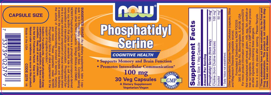 Fosfatidil Serina 100 mg - 30 capsule
