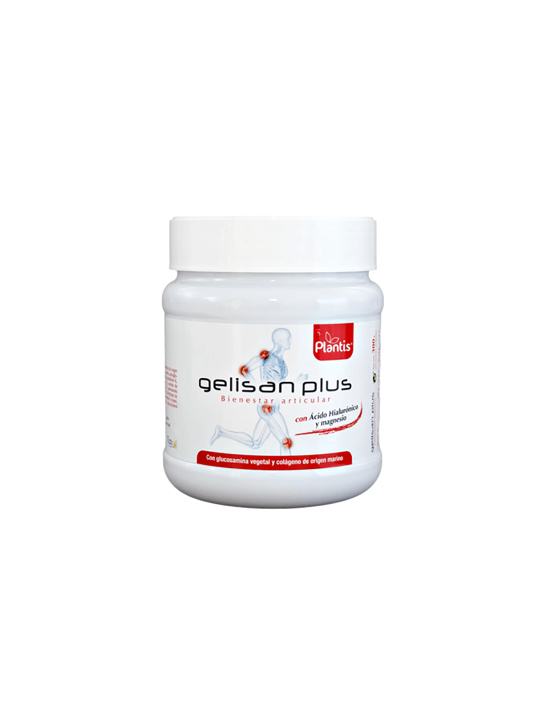 Colagen marin + acid hialuronic, glucozamină, vitamine și magneziu Plantis, 600 g pulbere