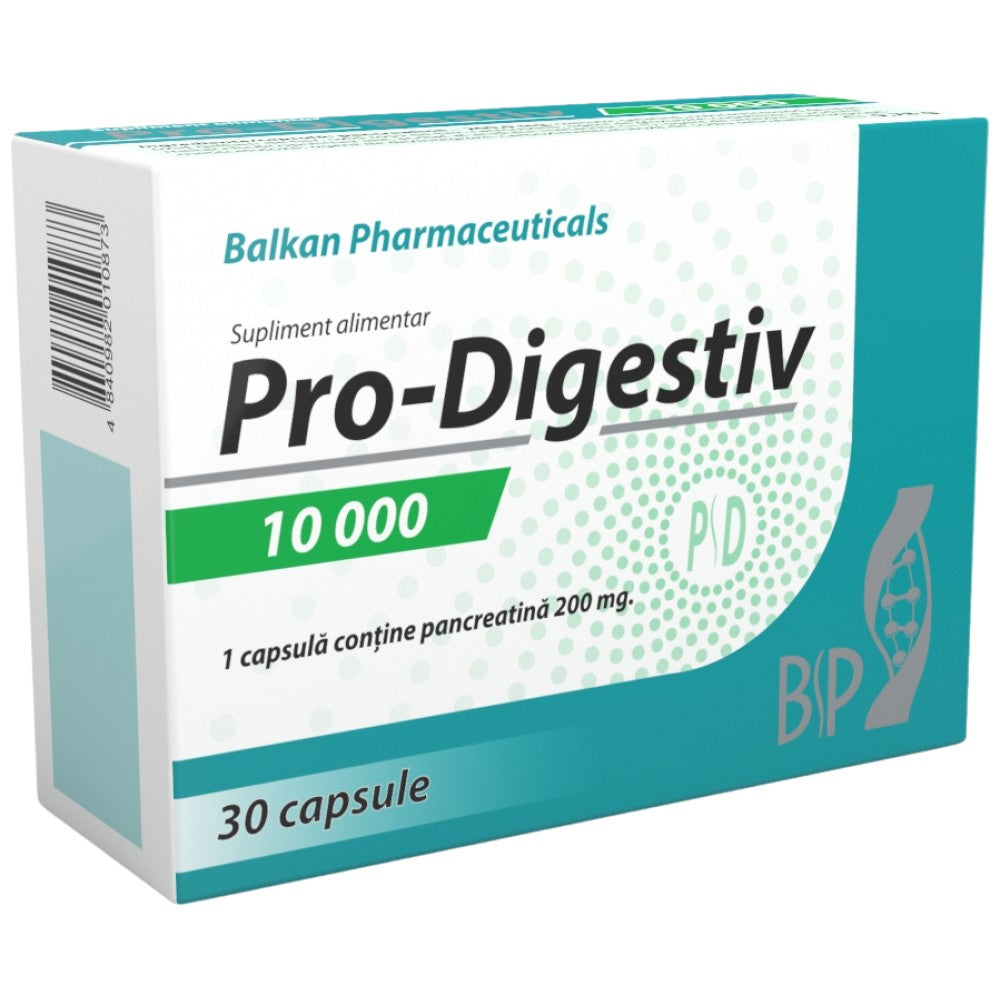 Pro-Digestiv 10000 | Pancreatină 200 mg - 30 capsule