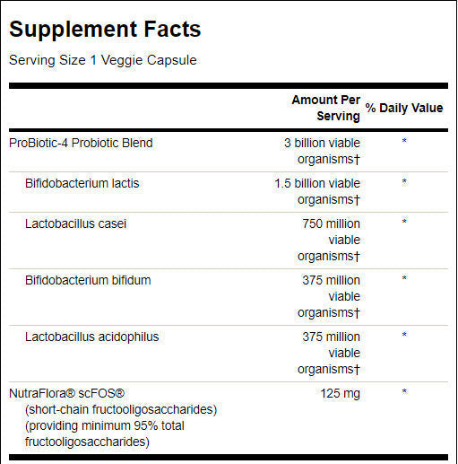 ProBiotic 4 | 3 miliarde CFU - 60 capsule