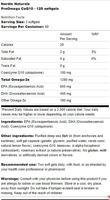 ProOmega CoQ10 - 120 capsule de gel