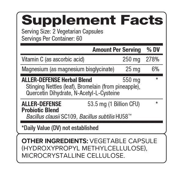 Probiogen Aller Defense Probiotic - Probiotic - 120 capsule
