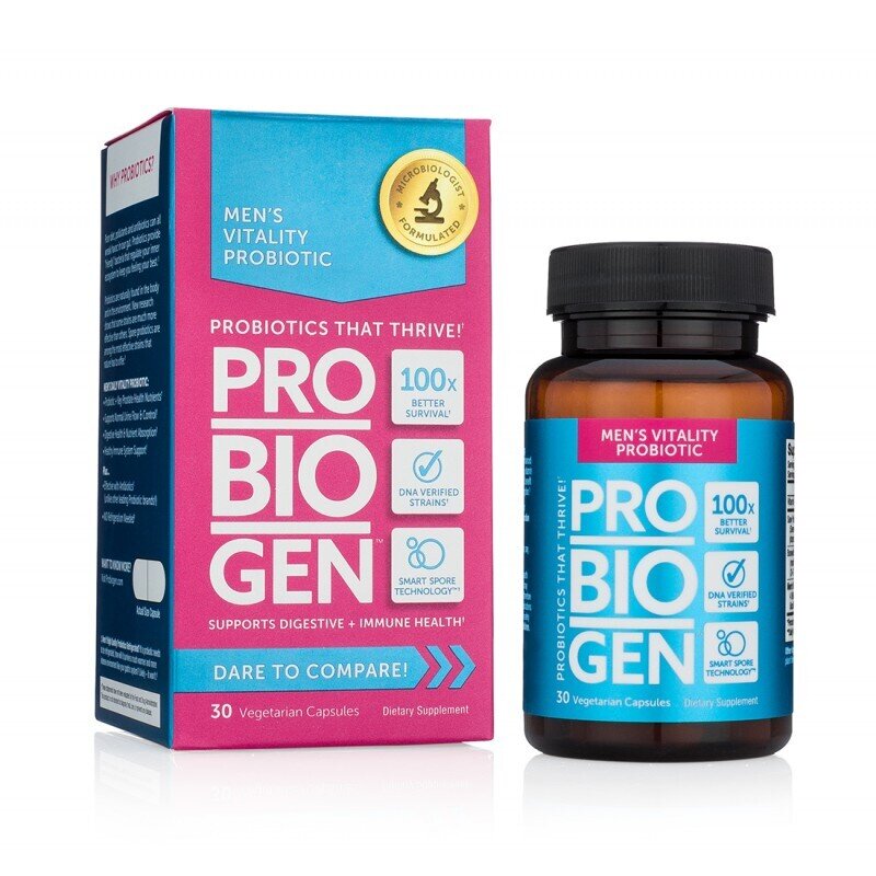 Probiogen Men`s Vitality Probiotic - Probiotic pentru bărbați - 30 capsule