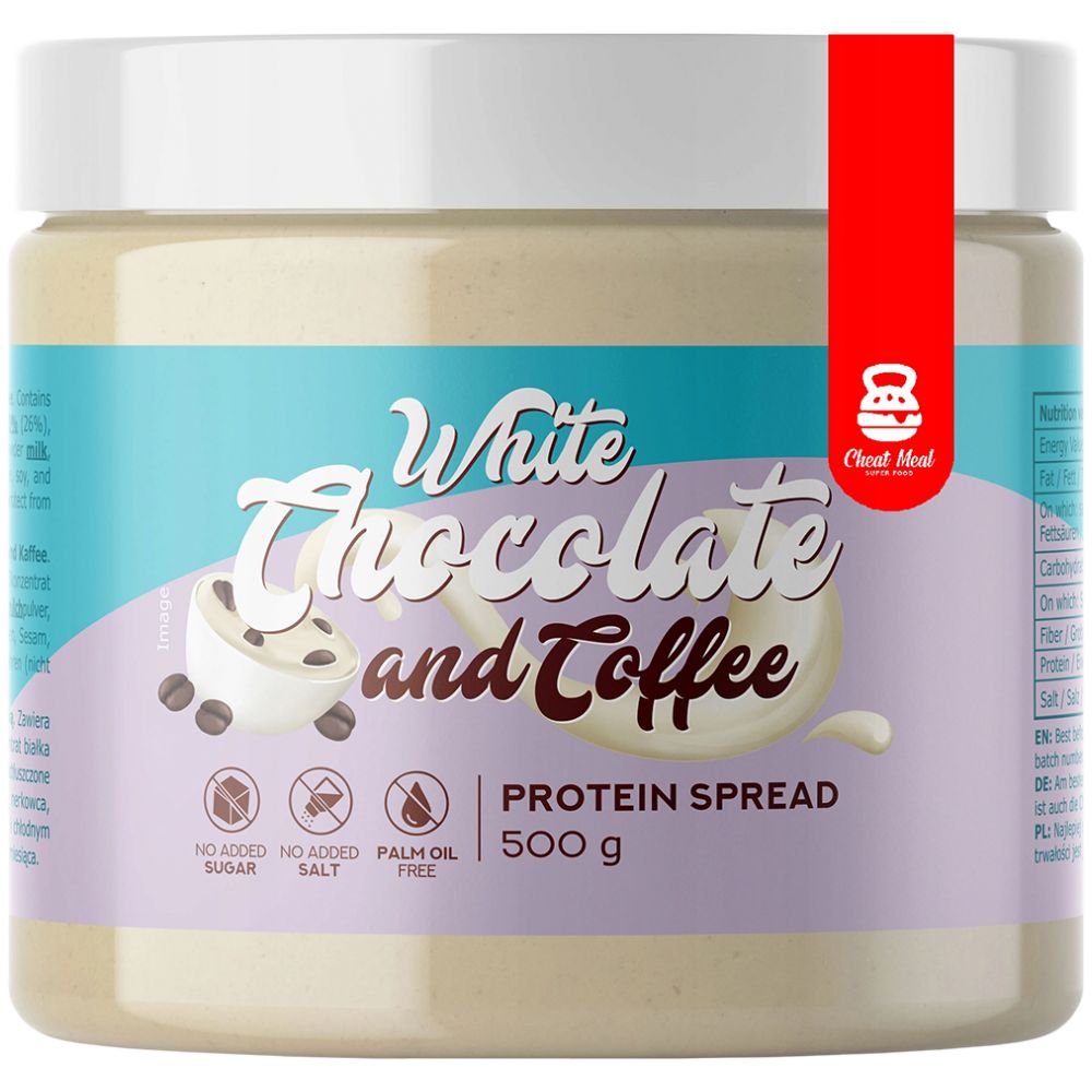 Protein Tartinat / Ciocolata alba si cafea - 500 grame